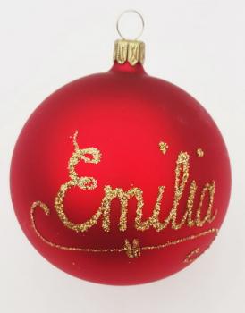 Kugel 8cm mit individueller Beschriftung